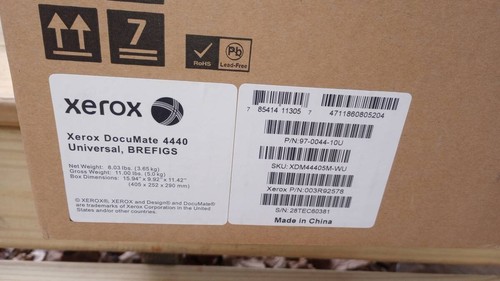 NEW Xerox DocuMate 4440 Duplex Color Document Scanner NIB Free Shipping - Afbeelding 6 van 6
