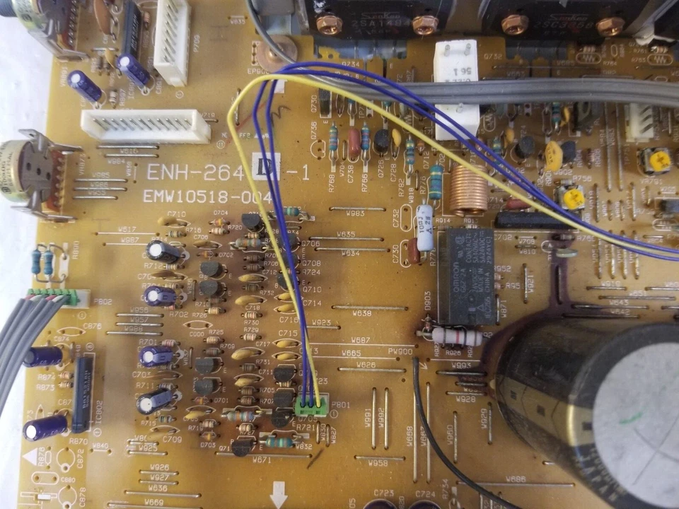 JVC RX-817VTN Stereo Receiver MAIN BOARD w Speaker Inputs - Image 2 of 4