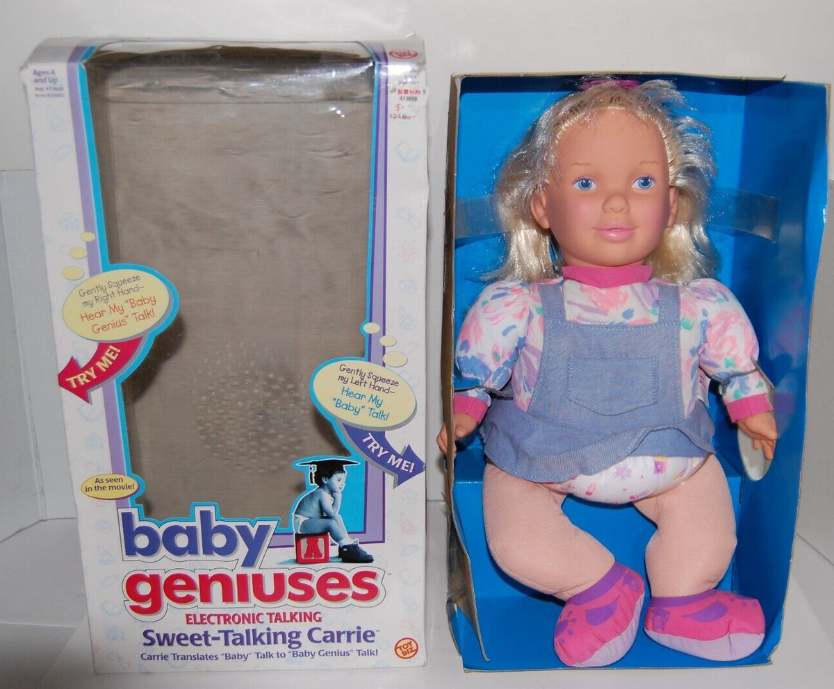 Vintage Toy Biz Baby Geniuses Electronic Sweet Talking Carrie Doll