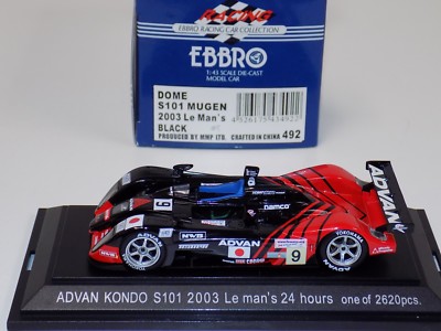 1/43 Ebbro Dome Advan Kondo S101 Mugen car #9 from 2003 24 Hours
