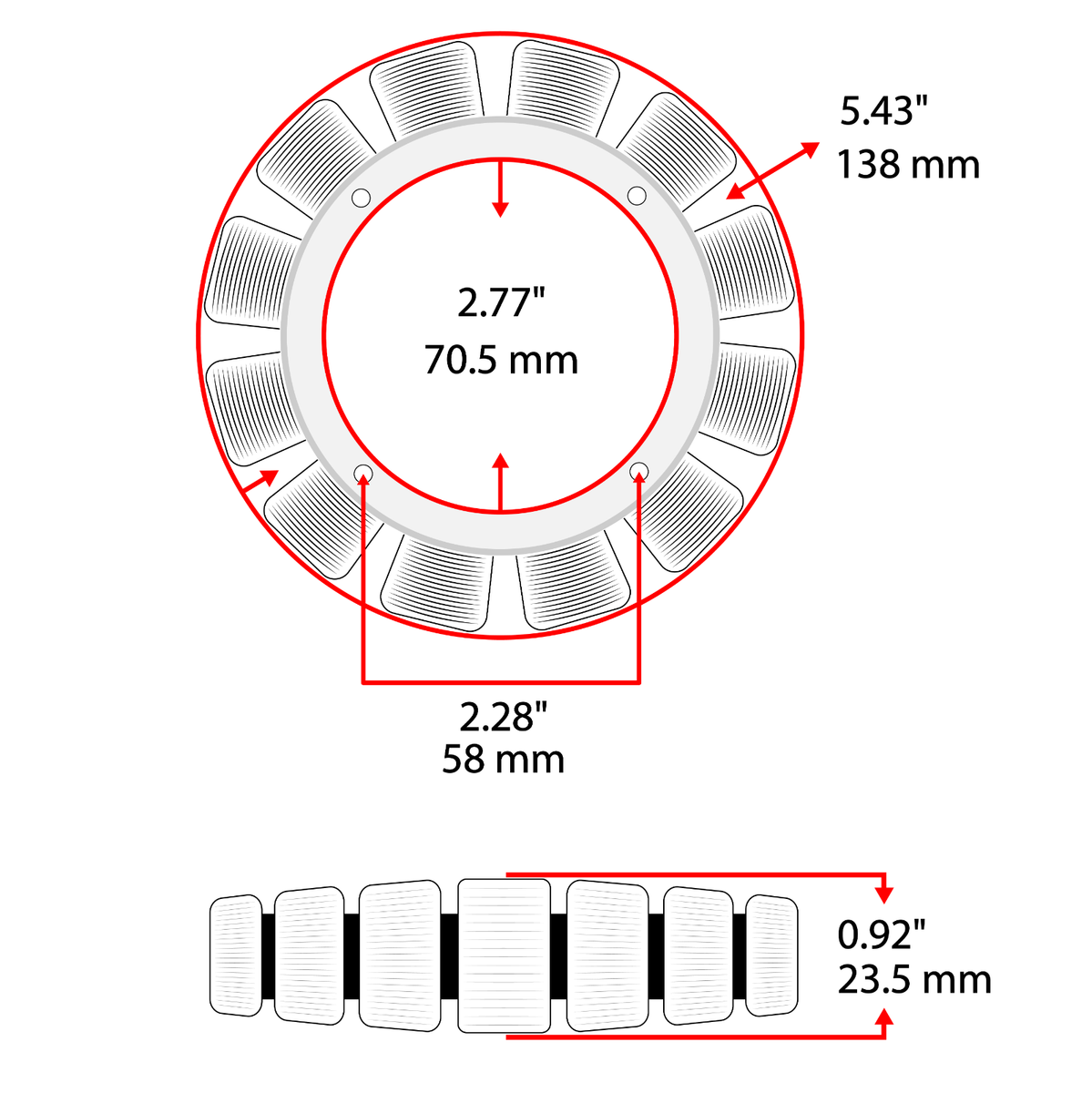 Complete Stator w/ Connectors fits Kohler 2808502S 28-085-02