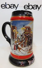 Clydesdales Stein Draft Budweiser Beer 1992 A Perfect Christmas Vintage Stein