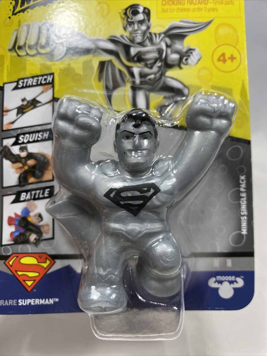 Rare Silver Superman Goo Jit Zu Minis DC Figure New Sealed Stretch