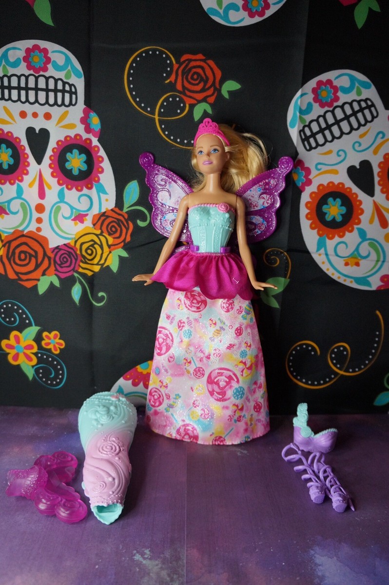 Poupée Barbie Habillage Conte De Fées - 3 Tenues Magiques