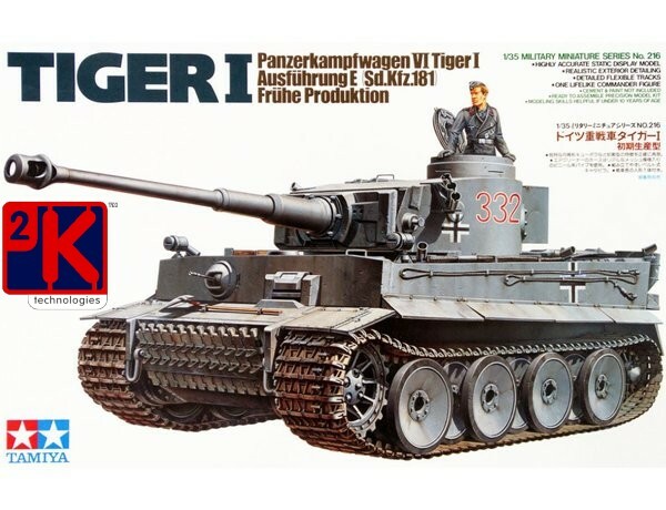 Tamiya 35216 - Deutsche Schwere Panzer Tiger I FrüHe Produktion 1/35 MaßStab --image