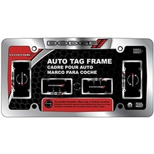 Dodge Chrome Reversible Metal License Plate Frame Challenger Charger Hemi Rt