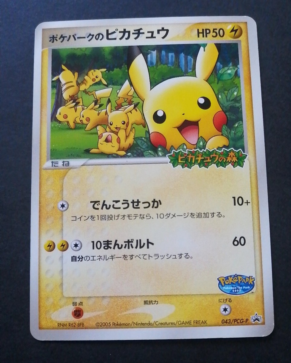 ポケパーク限定プロモ（043/PCG-P）ピカチュウ（未開封） ポケパークのピカチュウ(未開封)【P】{043/PCG-P}