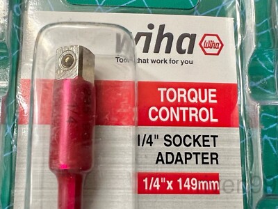 WIHA 1/4'' Torque Control Square Drive Socket Adapter Blade (149mm long), #28582