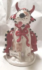 2011 BLUE SKY Trick Treat Devil Dog Tealight Votive Candle by Heather Goldmine