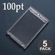 5Pcs Magnetic Card Holders For 100Pt Trading Cards Baseball Card Case Protectors