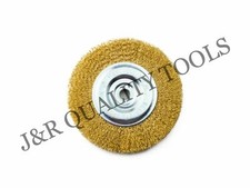 1PC 6'' CRIMPED WIRE WHEEL BRUSH WIDE FACE FOR BENCH GRINDER ANGLE