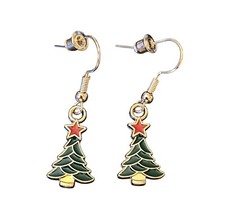 Alloy Christmas Themed Dangle Earrings - New - Christmas Tree