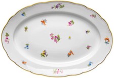 Ovale Platte Streublümchendekor Meissen Neuer Ausschnitt  1.Wahl 1850-1924 40cm