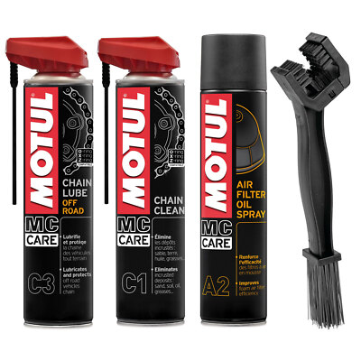 Motul MF4178 Cross Kit Chain Grease Air Filter Cleaner Brush C1 C3 A2
