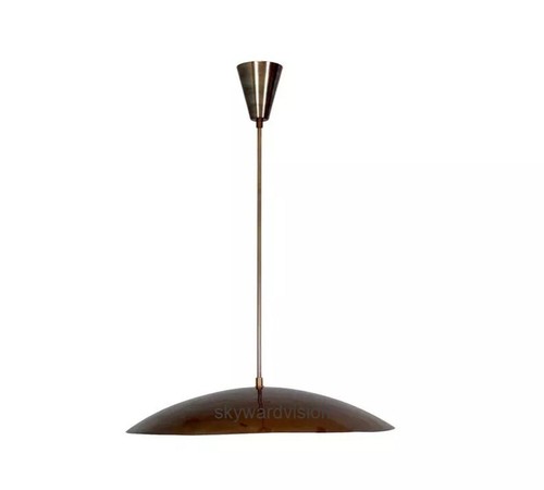 Plafoniera da incasso moderna 1 luce metà secolo - elegante sospensione ottone grezzo - Foto 3 di 6