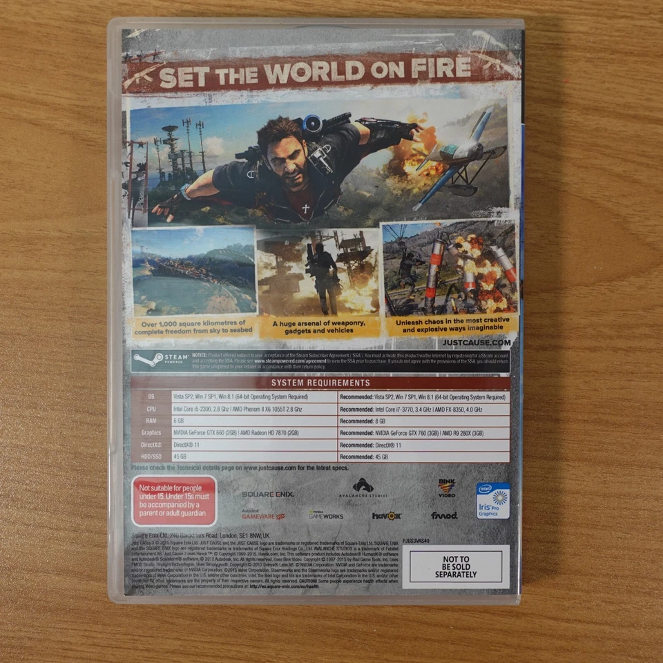JUST CAUSE 3 - PC Game Complete - BIG BOX - Includes MAP and VEHICLE PACK - Image 3 of 3