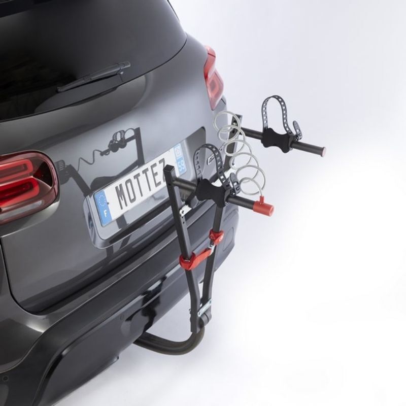 Porte-vélo 1 vélo électrique sur attelage avec rail large Mottez Jupiter 1 Elec