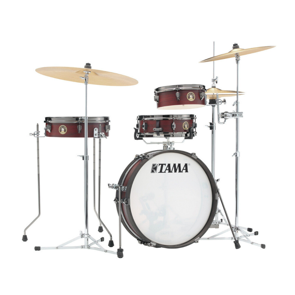Tama Club JAM Pancake Бургундская обертка из ореховой скорлупы 4шт с 18-дюймовым бас-барабаном