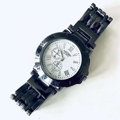 Marco Max Mens Watch Japan Quartz Movement Water Resistant Steel Chrome  Roman #s