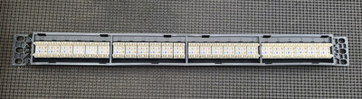 PANDUIT NK6PPN24P NETKEY 24-PORT CATEGORY 6 PUNCHDOWN FLAT MOLDED PATCH PANEL IN