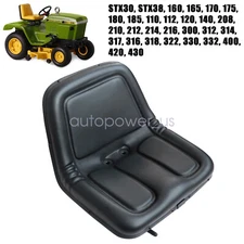 Lawn Mower Garden Tractor Seat Black For John Deere 318 322 330 332 400 420 430