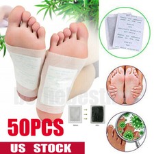 50PCS Detox Foot Pads Patch Detoxify Toxins Adhesive Keeping Fit Health Care