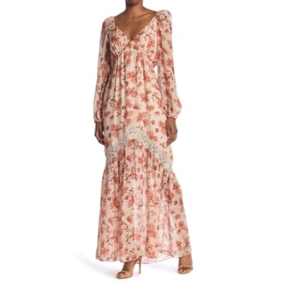 Cami NYC Francie Lace Trimmed Floral Print Silk Chiffon Maxi Dress Size Small | eBay Cami NYC Francie Lace Trimmed Floral Print Silk Chiffon Maxi Dress Size Small | eBay