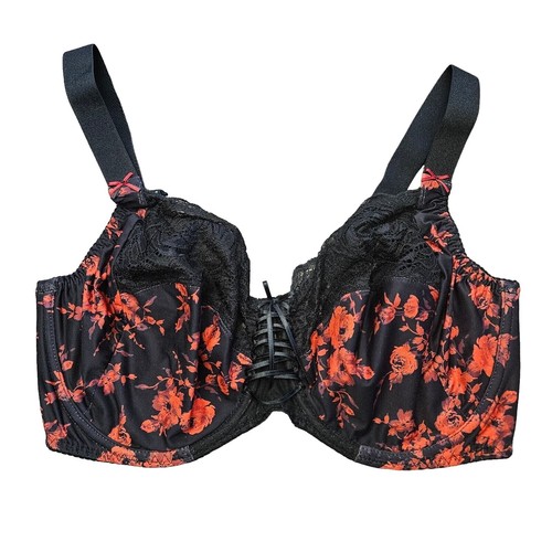 Lise Charmel Dressing Floral Demi Cup Blue Bra L46513 Size 32F | eBay