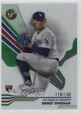 2024 Topps Pristine Green Refractor 110/150 Emmet Sheehan #174 Rookie RC 1t0h