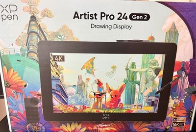 XPPen Artist 24 Pro Gen2 4K Graphics Drawing Tablet Used In Orig Box