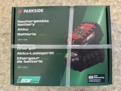 PARKSIDE Lithium-Akku 20V 4 Ah mit Ladegerät 4,5 Ah neu