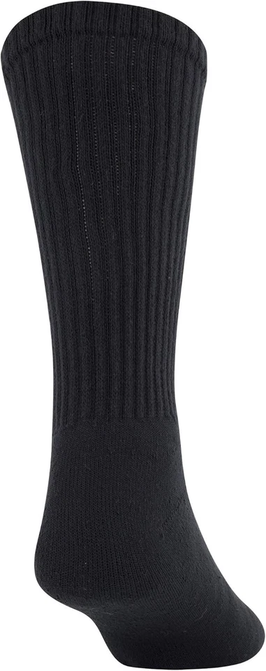GOLDTOE Men's 656S Cotton Crew Athletic Socks, Multipairs Large, Black  - Image 4 of 4