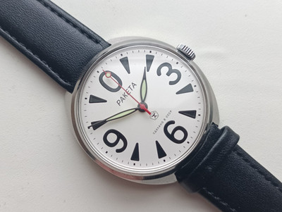 Wristwatch Raketa Big Zero 2609 HA 17jewels USSR jewels serviced