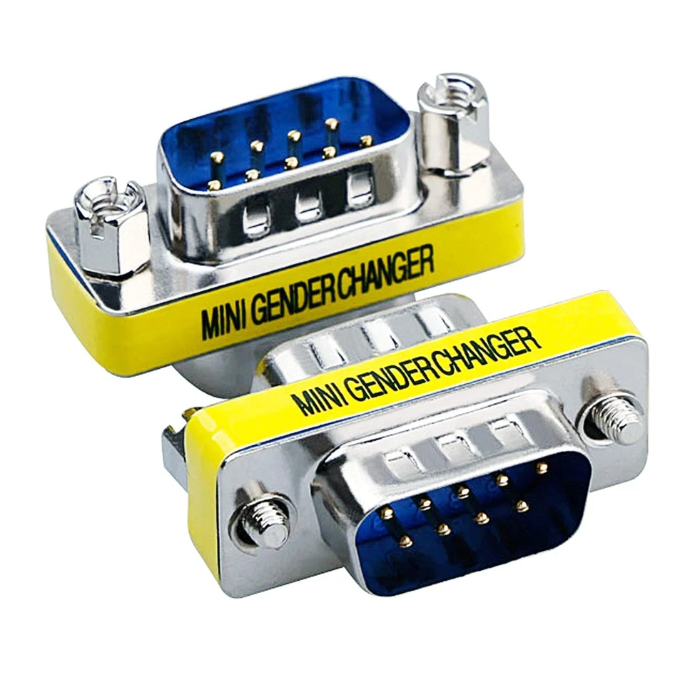 9 Pin RS-232 DB9 Male to Male Female to Female Serial Cable Gender Changer Co... - Image 4 of 4