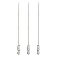 "3X H2 Sechskant-Bit 2Mm Flach 1/4\" 6\" Chrom"