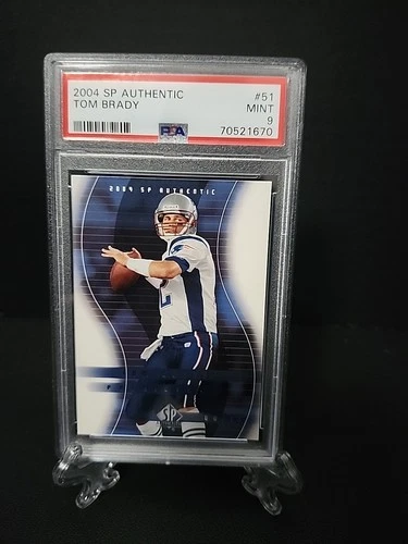 2004 SP AUTHENTIC  Tom Brady #51 PSA 9