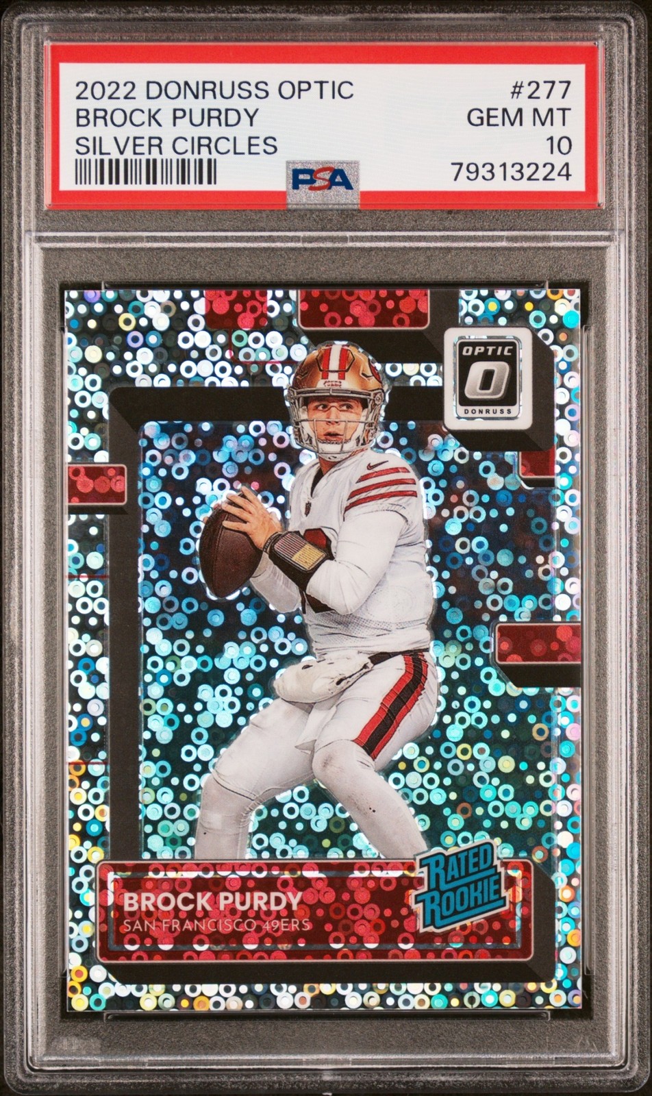 Brock Purdy Panini Donruss Optic #277 Silver Circles