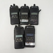 Lot Of 5 Motorola CP185 Walkie Talkie Radios FOR PARTS OR REPAIR