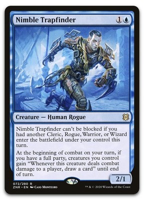 Nimble Trapfinder #72 (NM) Zendikar Rising ZNR Magic MTG