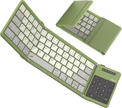 For iPad/Phone/Tablet Travel Office Foldable Compact Portable Wireless Keyboard