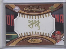 2007 Sweet Spot Signatures Ball Gold Stitching Ink 84/99 Felipe Lopez Auto 0s5