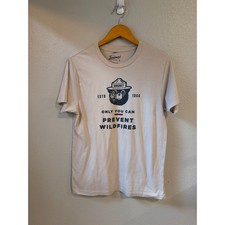 The Landmark Project Smokey Bear T-Shirt Men's Medium Tan Wildfires Graphic