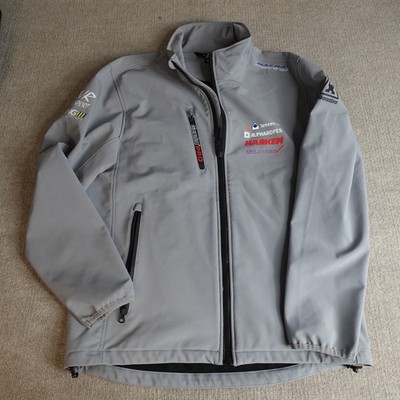 Gaastra Pro Mens Jacket XL Gray Full Zip Soft Shell Sponsors Nacra Racing