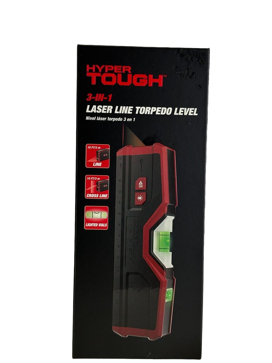 Hyper Tough 3-in-1 Laser Line Torpedo Level Cross Line New | eBay
