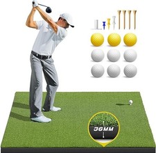 Golf Mat: 5x4ft 5x5ft Heavy-Duty Golf Hitting Mats Practice Outdoor/Indoor