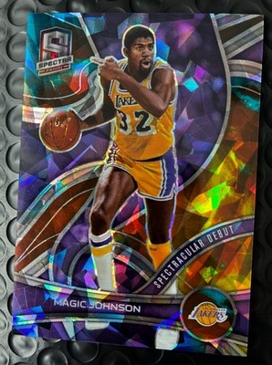 2021-22 Panini Spectra MAGIC JOHNSON Astral Prizm JERSEY #ed 32/35 Spect. Debut