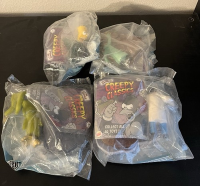 #ad #ad The Simpsons Creepy Classics Burger King 2002 Toys Lot Of 4 Sealed $18.00