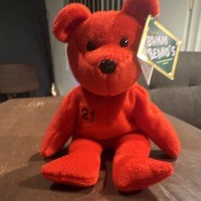 Salvino's Bamm Beanos Red Plush Bear 21