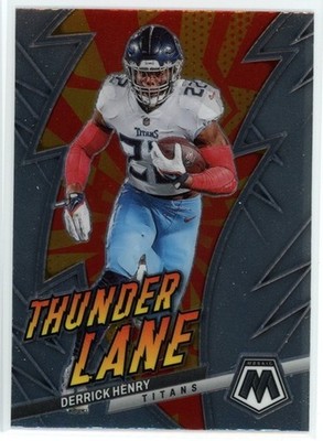 Derrick Henry 2023 Panini Mosaic #TL-DH Tennessee Titans Thunder Lane