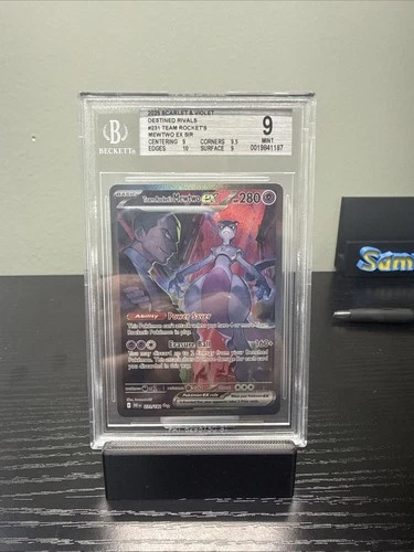 2025 POKEMON DRI EN-DESTINED RIVALS #231 TEAM ROCKET'S MEWTWO EX BGS 9
